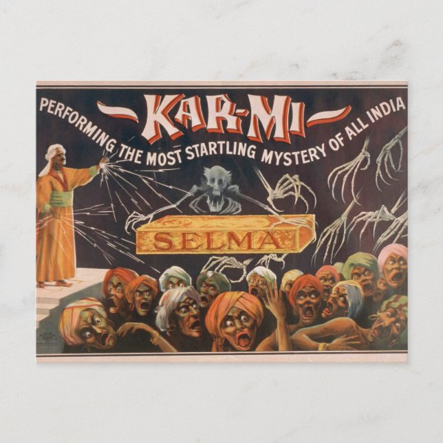 Kar-Mi, "Selma" Vintage Theater Vykort (Framsida)