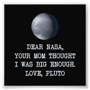 Kär Nasa-kärlek Pluto Fototryck