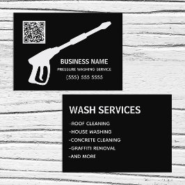 Kar- och huskraft Tvättar QR-kod Visitkort