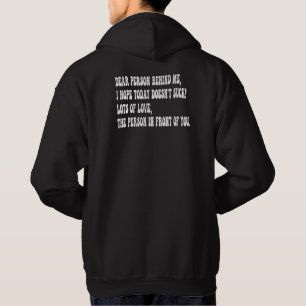 kär person bakom mig hoodie