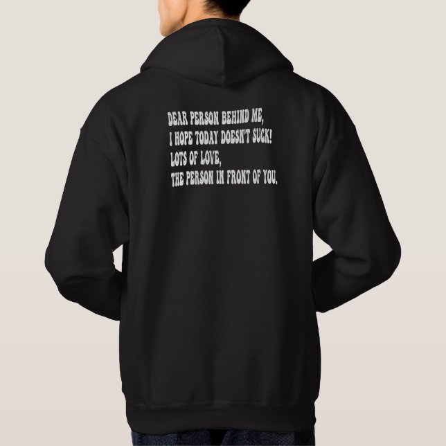 kär person bakom mig hoodie (Baksida)