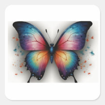 Kar Sticker Watercolor Butterflies Sticker