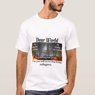 Kär värld från en flykting t shirt