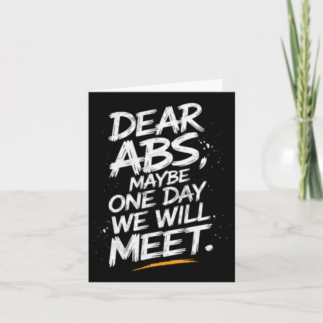 Kära Abs kanske en dag kommer vi att träffa Gym Te Kort (Framsida)