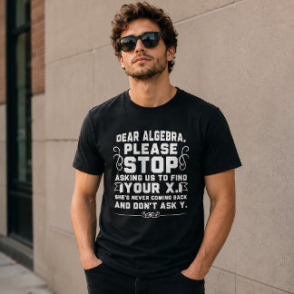Kära Algebra Rolig Matematik Humor T Shirt