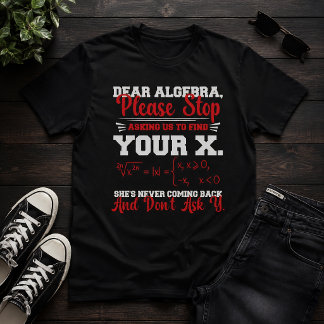 Kära Algebra Rolig Matematik Lärarhumor T Shirt