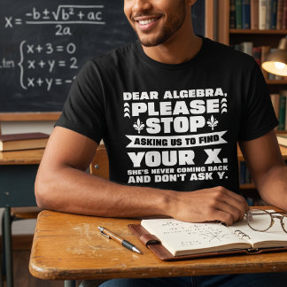 Kära Algebra Rolig Matematik Present Till Lärare T Shirt