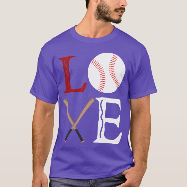 Kära baseboll vänner t shirt (Framsida)