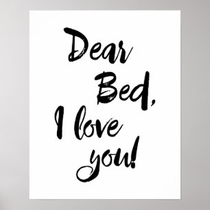 Kära Bed I Kärlek Du Poster