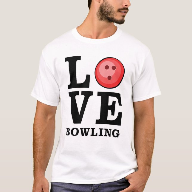 Kära Bowling T Shirt (Framsida)