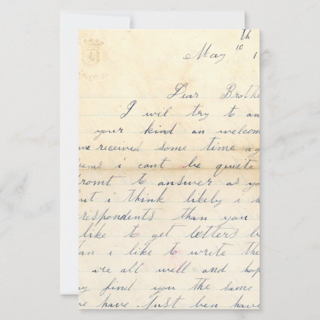 Kära bror Scrapbookpapper (Framsida)