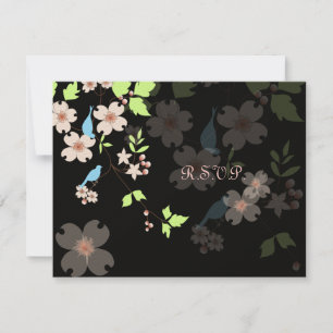 Kära fåglar RSVP:er kräver 5x7 inbjudningar