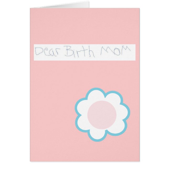 Kära Födelse Mamma Hälsningskort (Framsidan)
