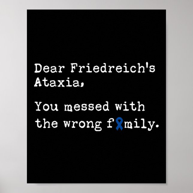 Kära Friedreichs ataxi  Poster (Framsidan)