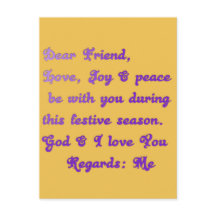 Kära Friend Kärlek Joy och Peace Customize Product