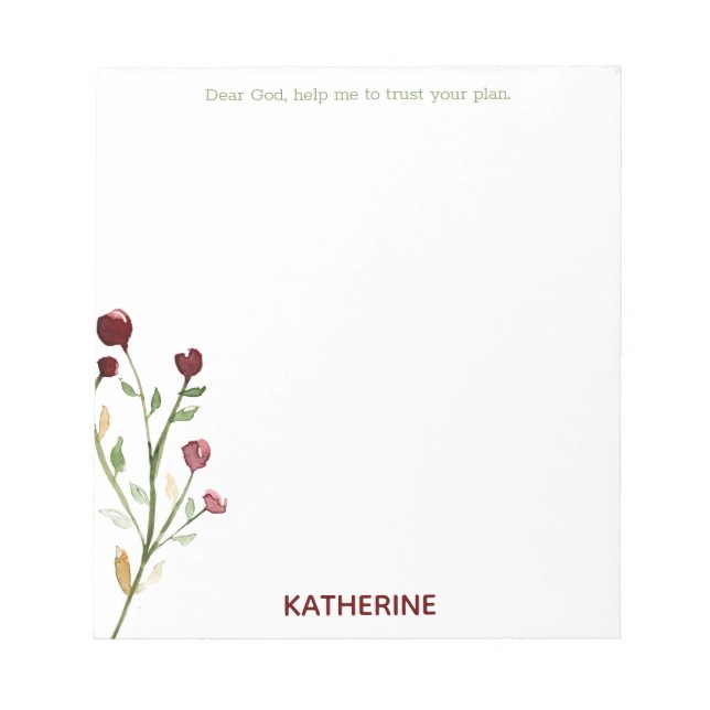 Kära Gud, hjälp mig att veta Anteckningsblock (Framsida)