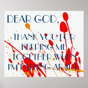 Kära Gud Prayer Poster
