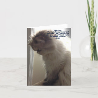 Kära Gud, Tackkort Card