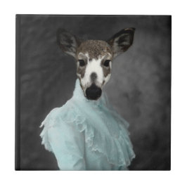 Kära Hjort Ansikte Kakelplatta