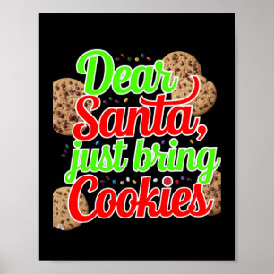 Kära jultomten, lägg bara till digitalkonst poster