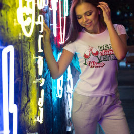 Kära jultomten, ta med Vin jul Party T Shirt
