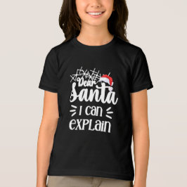 Kära jultomter, roliga barn, svart jul t shirt