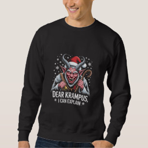 Kära Krampus, jag kan förklara jultomten Lång Ärmad Tröja