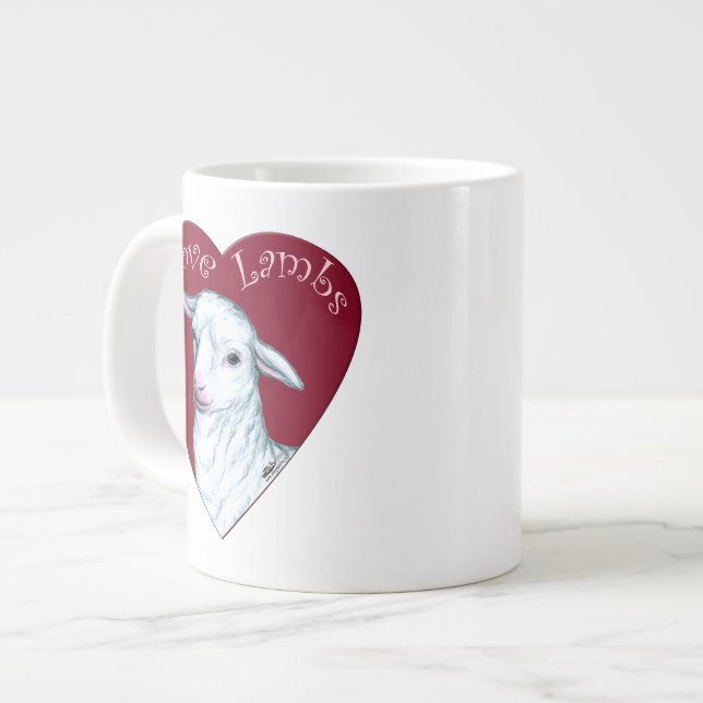 Kära lamm jumbo mugg (Framsida vänster)