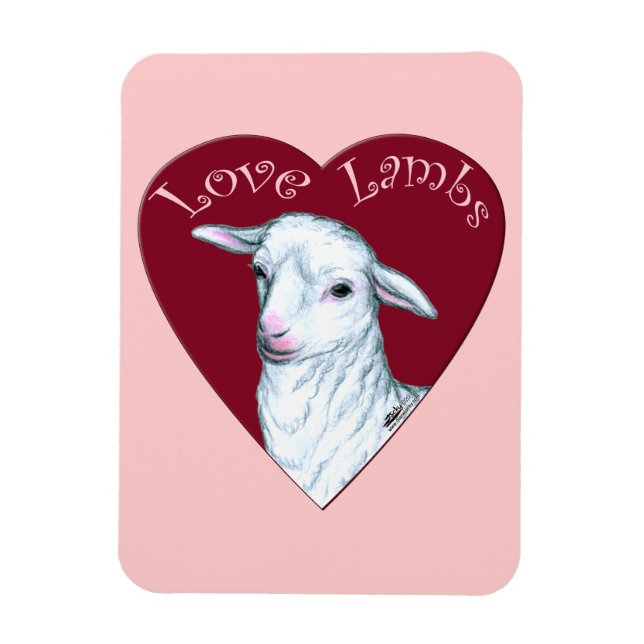 Kära lamm magnet (Vertikal)