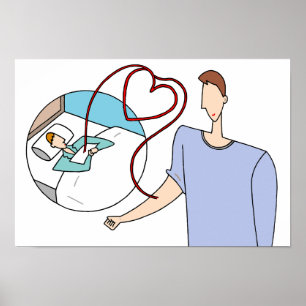 Kära liv sammanbundna genom hjärtan. poster