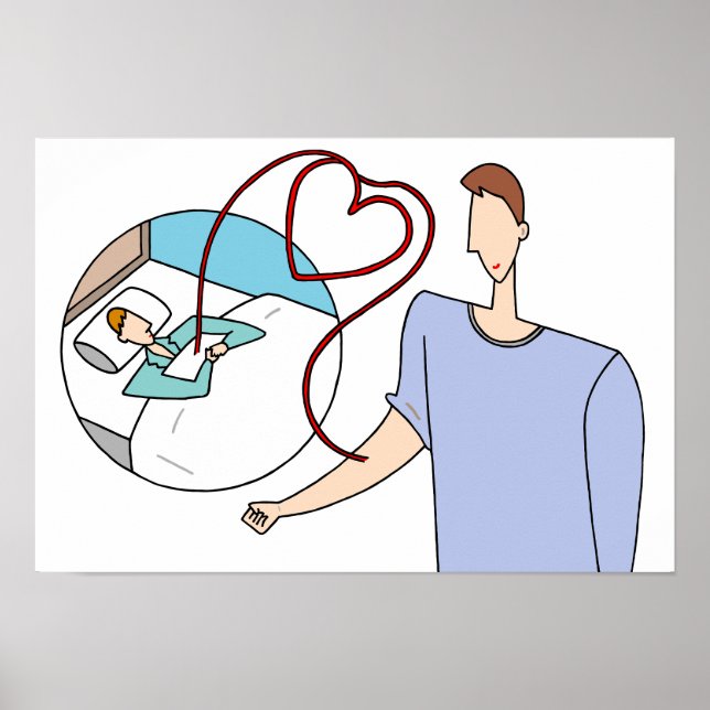 Kära liv sammanbundna genom hjärtan. poster (Framsidan)
