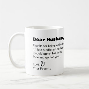 Kära make lustiga humor kaffemugg