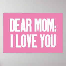 Kära Mamma I Kärlek You Poster
