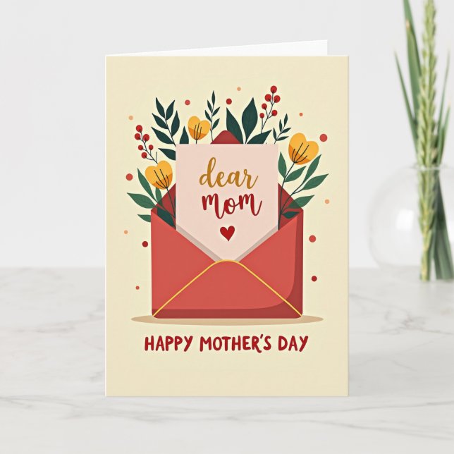 Kära mamma Mors dag-kort Kort (Framsida)