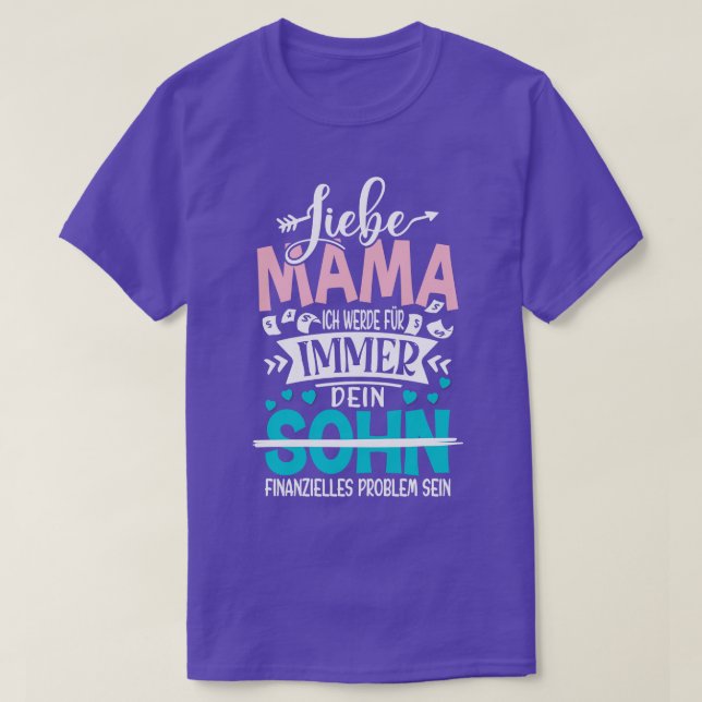 Kära Mamma Son T Shirt (Design framsida)
