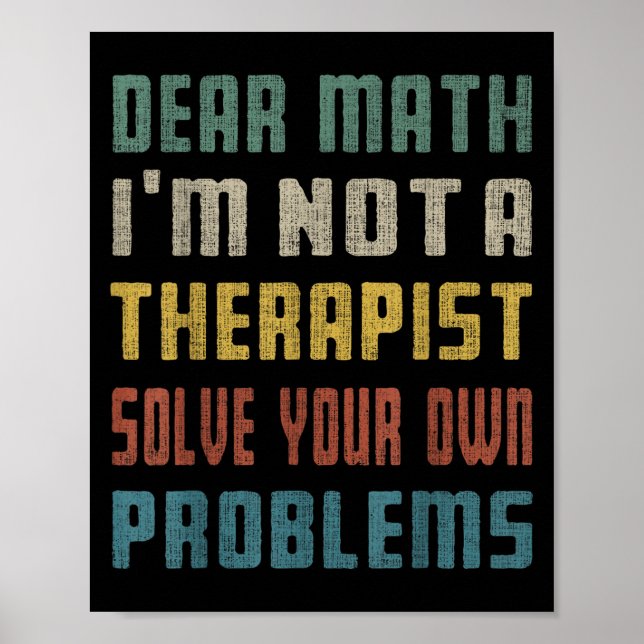 Kära Math, jag är ingen terast lösning på ditt ege Poster (Framsidan)