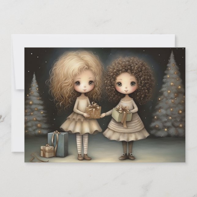 Kära Minnen och Skratt: En Glad Jul  Julkort (Framsida)