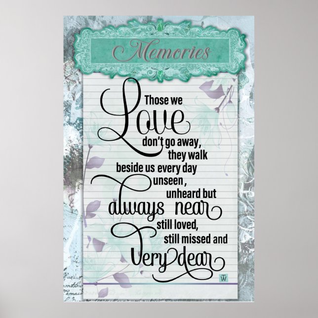 Kära minnen poster (Framsidan)
