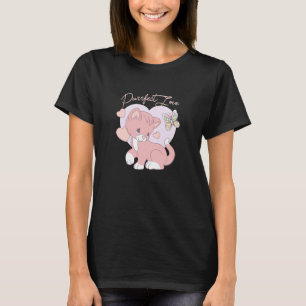Kära Minuter Purrfect Kärlek Katt Söt Retro T Shirt