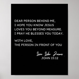 Kära nån bakom mig, jag hoppas att du känner Jesus Poster