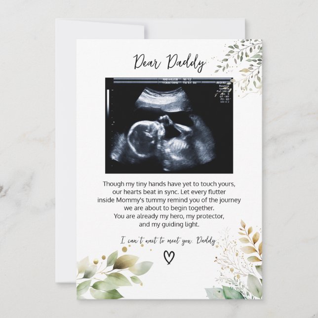 Kära pappa, Ett meddelande från lilla en (Framsida)