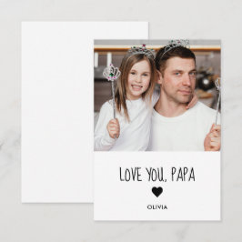Kära Pappa Fotokort Kort