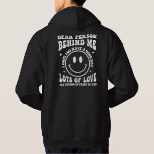 Kära person bakom mig, Kärleksmeddelande Hoodie
