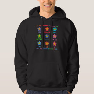Kära person bakom mig världen är en bättre plats  hoodie