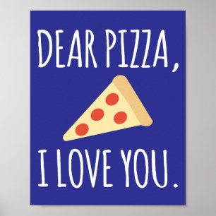 Kära Pizza I Kärlek You Poster