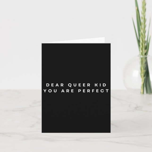 Kära queera barn Trans Hbtq+ Pride För  Kort (Framsida)