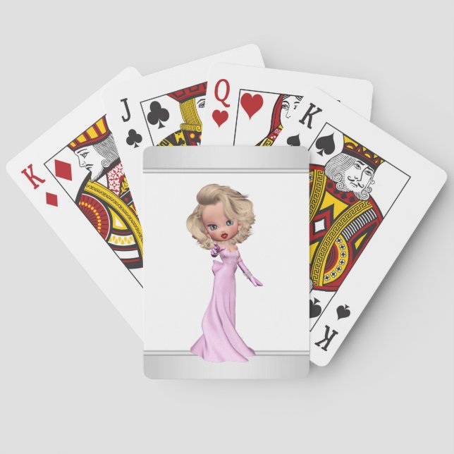 Kära Rosa Diva Casinokort (Baksidan)