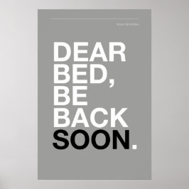 KÄRA SÄNGBE, JAG ÄR TILLBAKA SNART – Sängkammarsaf Poster