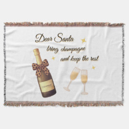 Kära Santa Champagne Design Filt