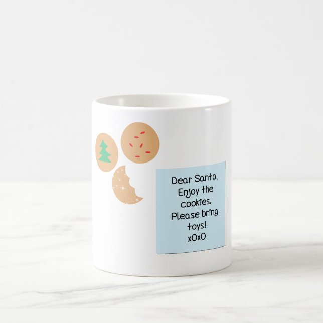 Kära Santa Cookies, ta med Leksaker Kaffemugg (Center)